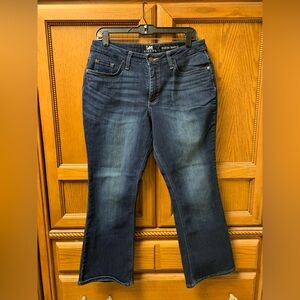 Lee Riders Mid Rise Bootcut Denim Jeans Women's 32x28 Blue Dark Wash 5-Pocket